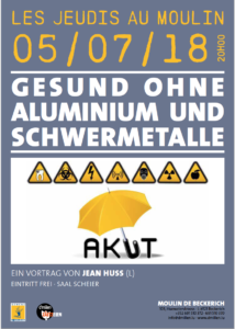 Gesund ohne Aluminium und Schwermetalle @ MOULIN DE BECKERICH